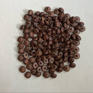 Vintage 70s Lot of Over 125 Wood Buttons